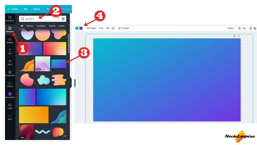 How To Create Gradient Text In Canva