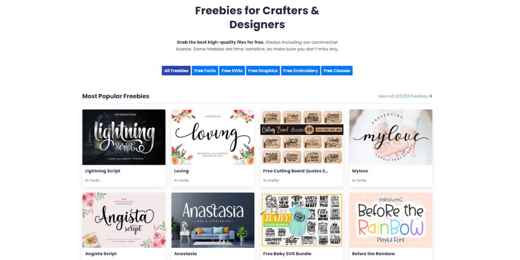 Creative Fabrica Free Section