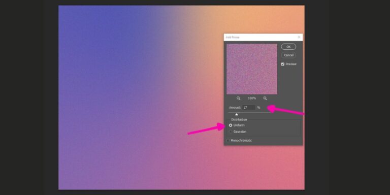 How To Create A Grainy Gradient Background In Photoshop
