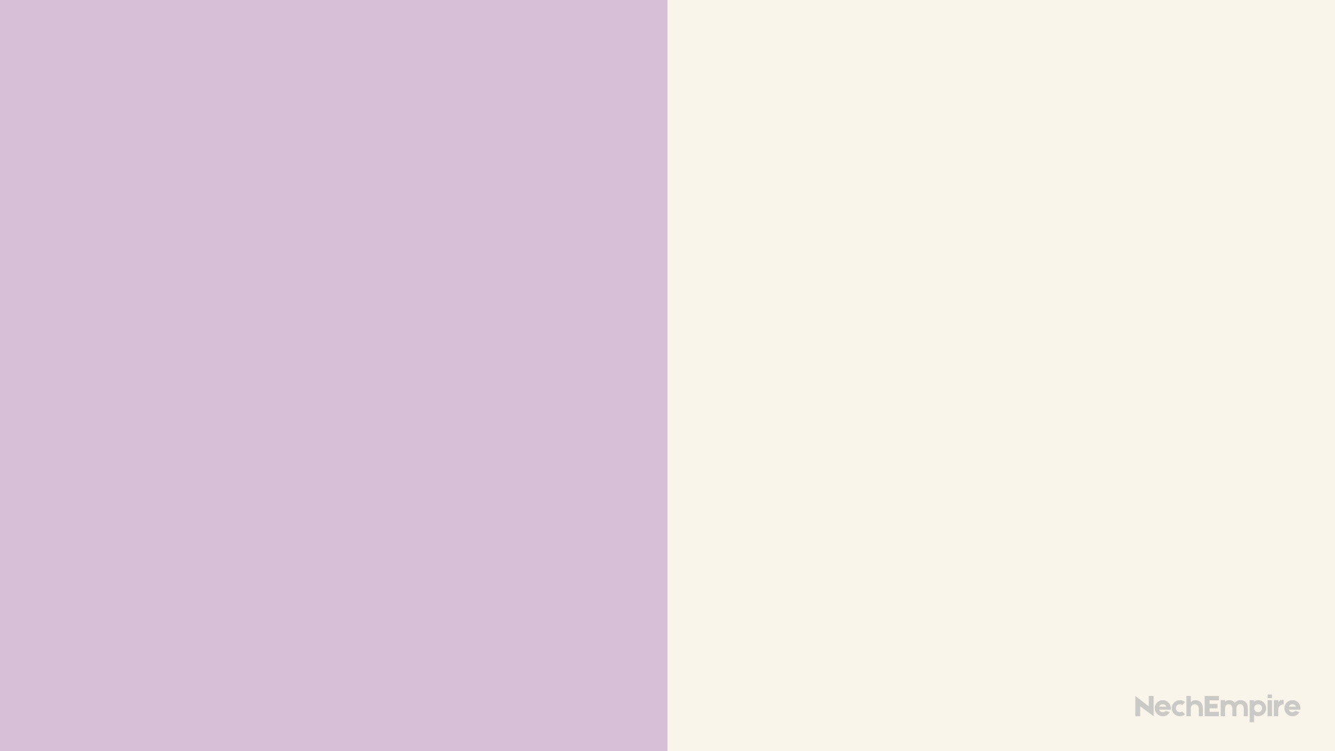 creamy white and pale lavender