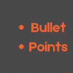 adding bullet points in Canva